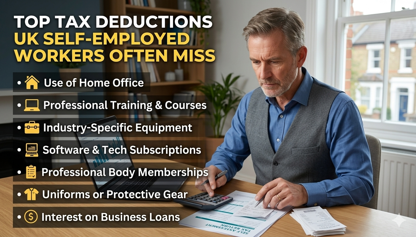 Top Tax Deductions UK Self-Employed Workers Often Miss