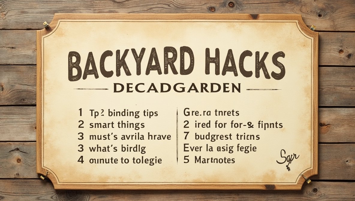 backyard hacks decadgarden
